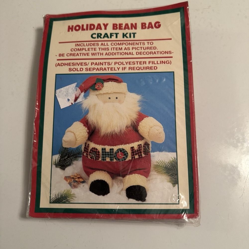 DanDee Homespun Creations Holiday Bean Bag Craft Kit  Santa‎ NEW Country Cottage